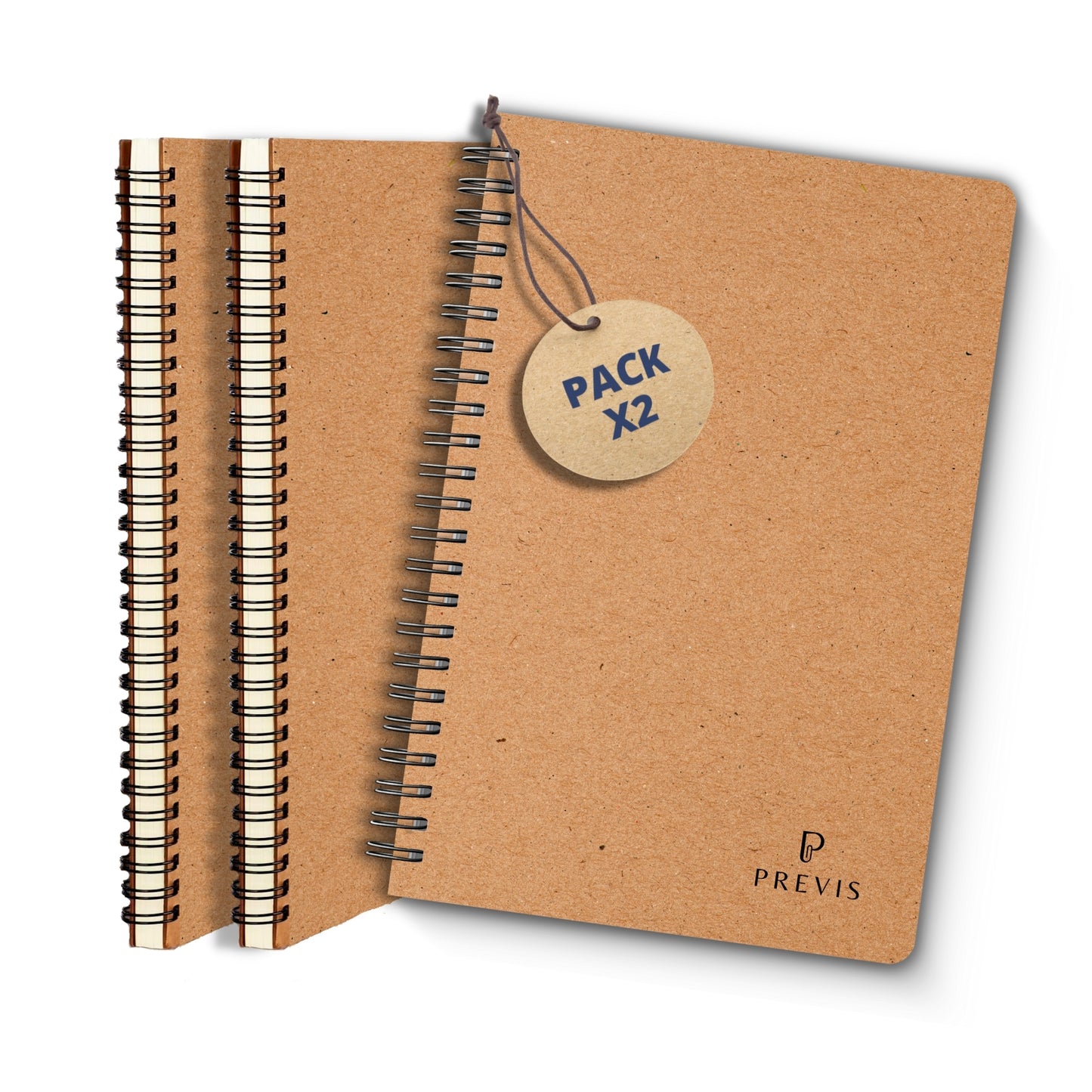 Pack de x2 Libretas A5 Hojas Blancas 100% Papel Reciclado - Pack de 2 Cuaderno de Notas con Anillas Pequeño A5-160 Páginas con 80g - Ideal para Tareas, Trabajo y Soltar y Desestresar la Mente.