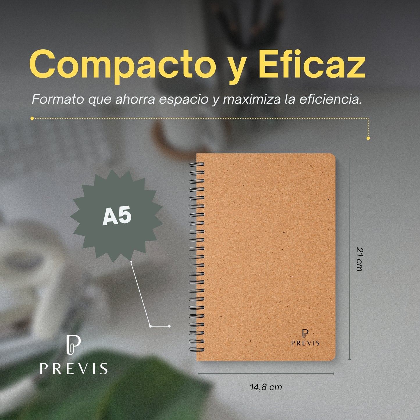 Pack de x2 Libretas A5 Hojas Blancas 100% Papel Reciclado - Pack de 2 Cuaderno de Notas con Anillas Pequeño A5-160 Páginas con 80g - Ideal para Tareas, Trabajo y Soltar y Desestresar la Mente.