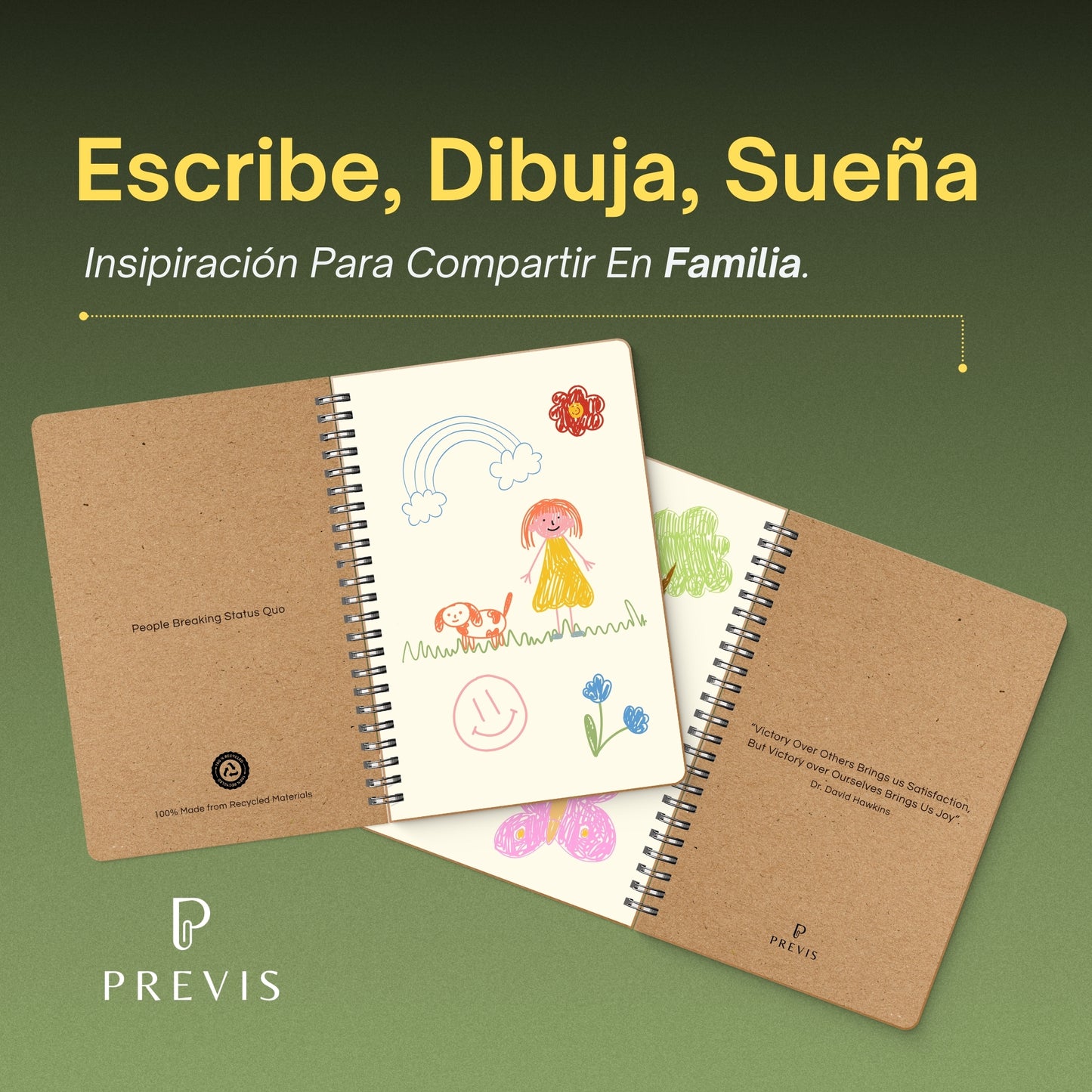Pack de x2 Libretas A5 Hojas Blancas 100% Papel Reciclado - Pack de 2 Cuaderno de Notas con Anillas Pequeño A5-160 Páginas con 80g - Ideal para Tareas, Trabajo y Soltar y Desestresar la Mente.