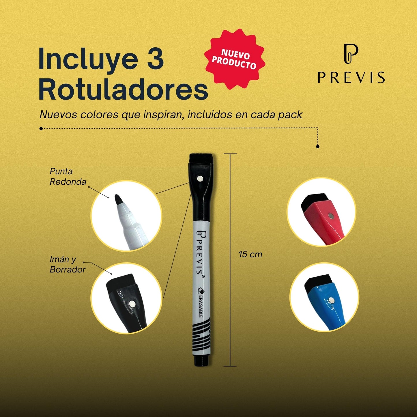 Kit de 2 Pizarra Magnetica Nevera Transparente Acrilica A4 (21X29,7CM) (Semanal + Mensual) + 4 Rotuladores - Neveras Blancas