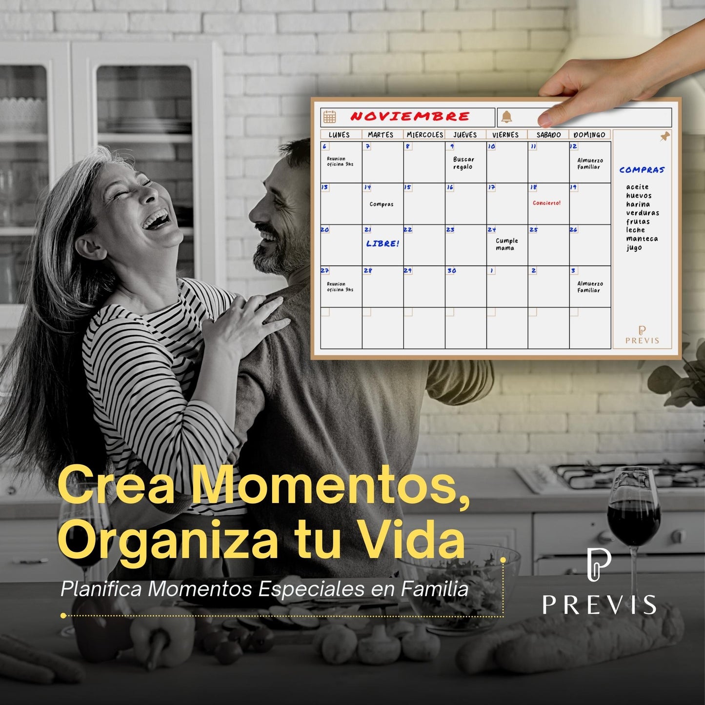 Calendario Magnetico Nevera A3 con Rotuladores Premium - Planificador Mensual Magentico para Organizar Mes, Familia, Citas y Eventos
