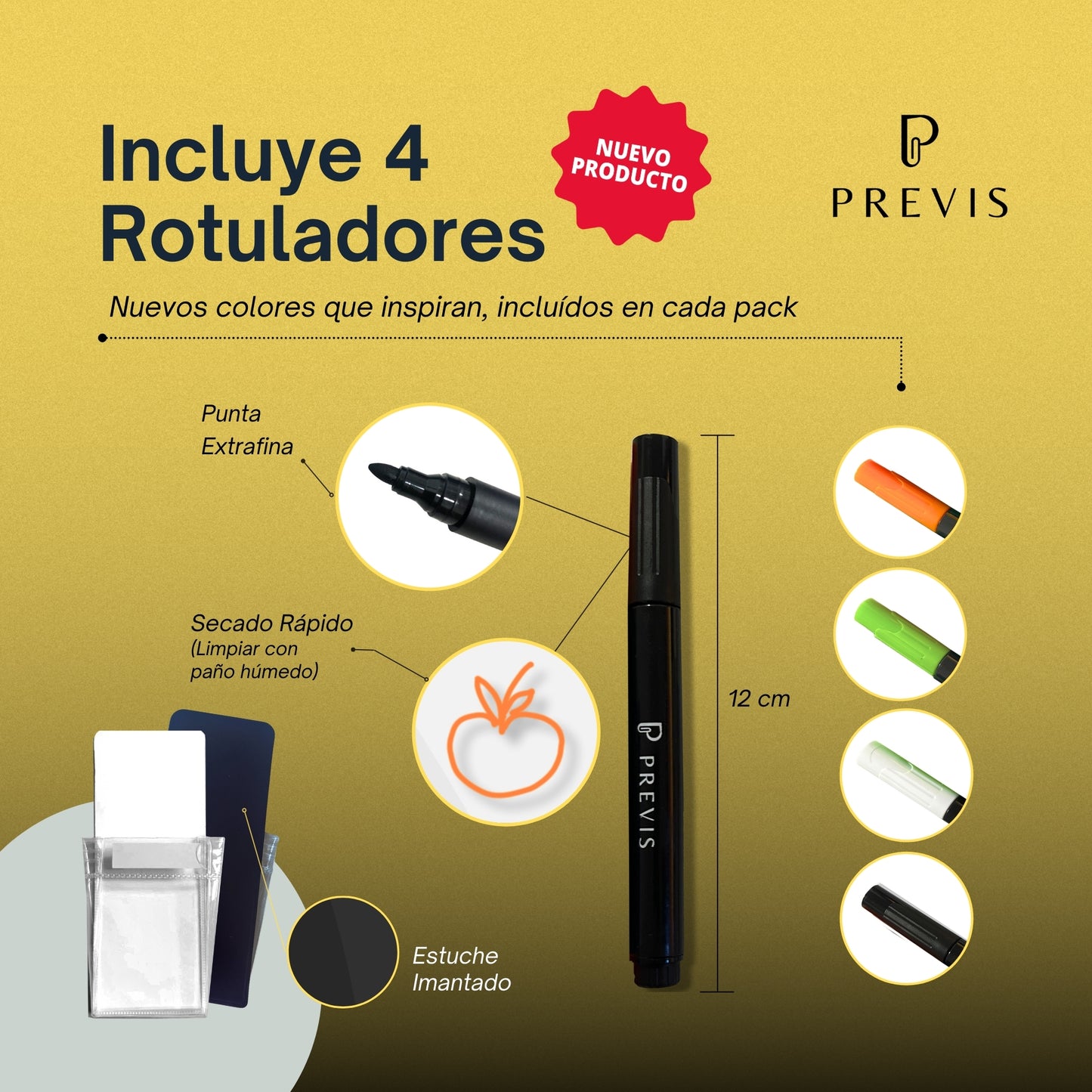 Calendario Magnetico Nevera Transparente Acrilico A3 con 4 Rotuladores Punta Extra Fina - Pizarra Transparente Nevera Magnetica Mensual Acrilica - Planifica el Mes con Estilo