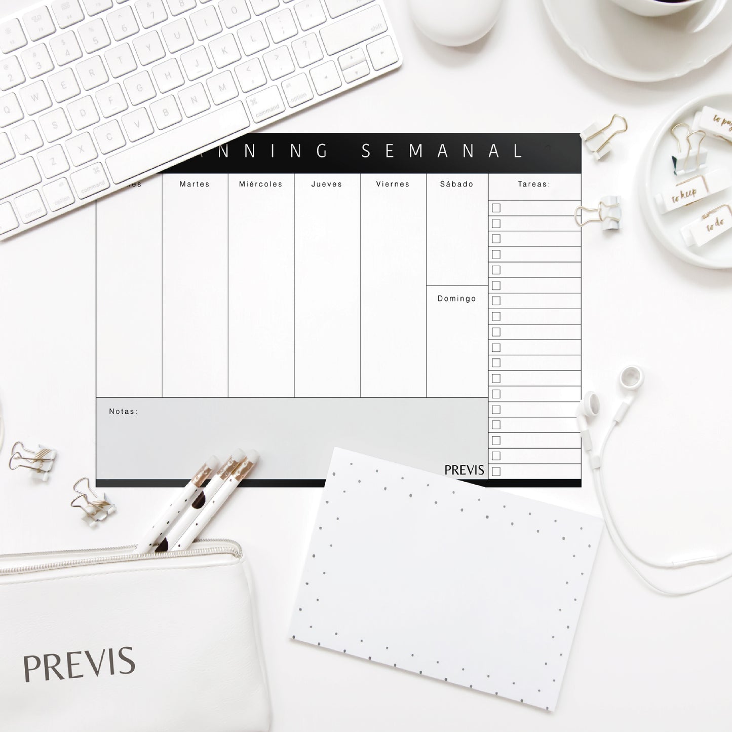 Planificador Semanal A4 Con Diseño Minimalista y Productivo -