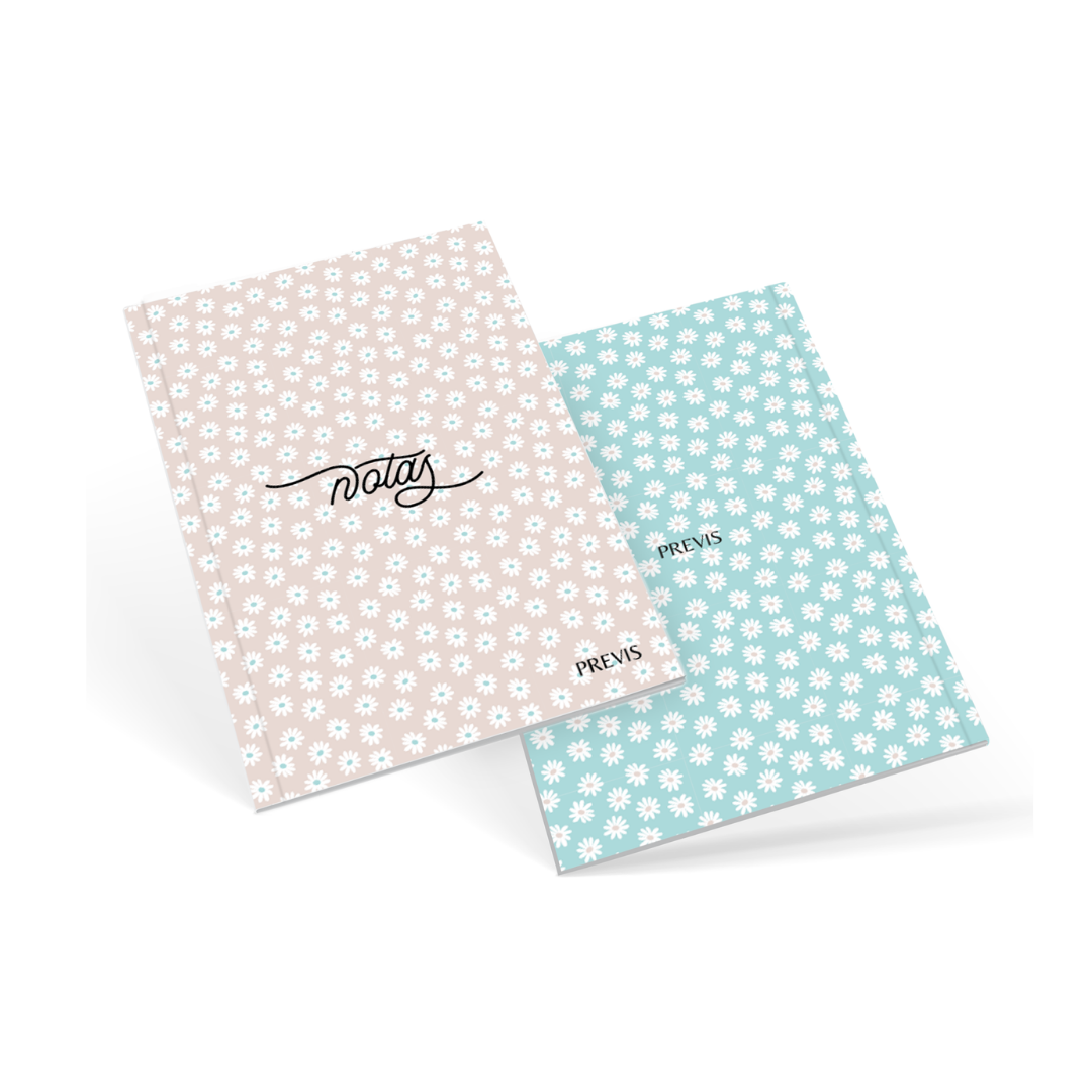 Carnet à pois floral A5