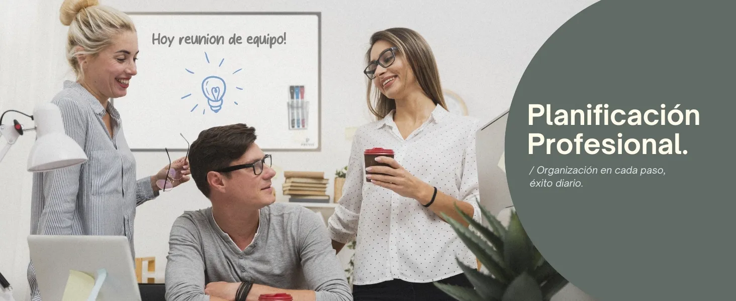 Pizarra blanca adhesiva magnética para pared: detalle de uso 3