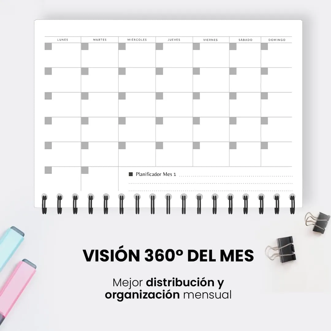 Agenda productiva: 12 semanas para transformar tu crecimiento Tapa negra — miniatura 7