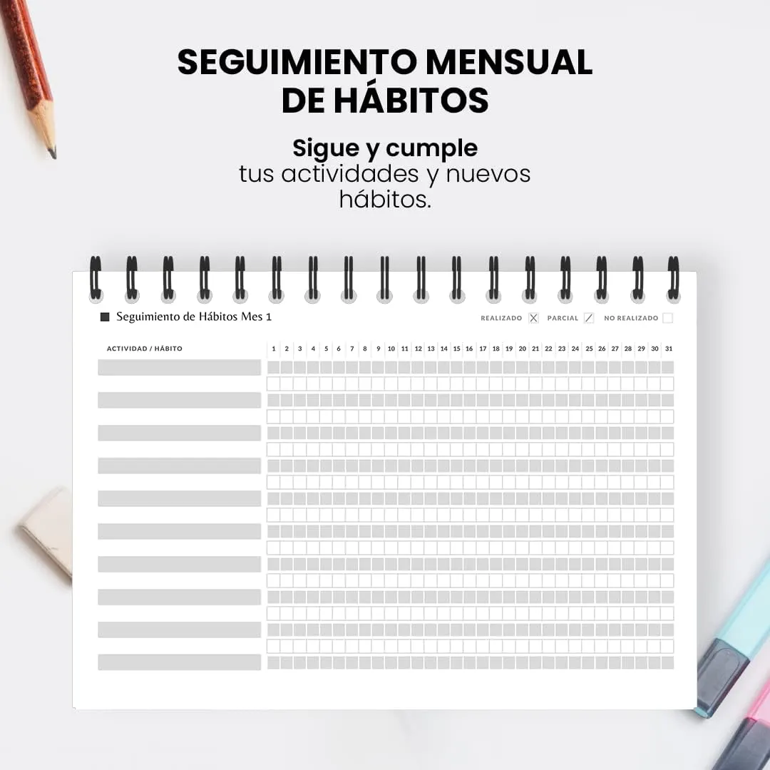 Agenda productiva: 12 semanas para transformar tu crecimiento Tapa negra — miniatura 6