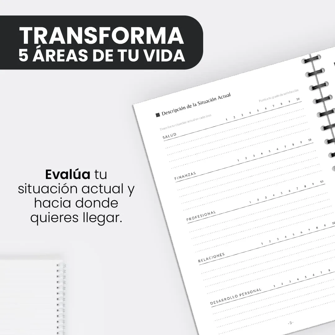 Agenda productiva: 12 semanas para transformar tu crecimiento Tapa negra — miniatura 3