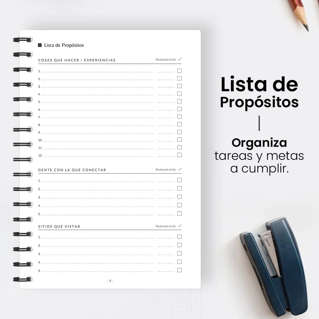 Agenda productiva: 12 semanas para transformar tu crecimiento Tapa negra — miniatura 5