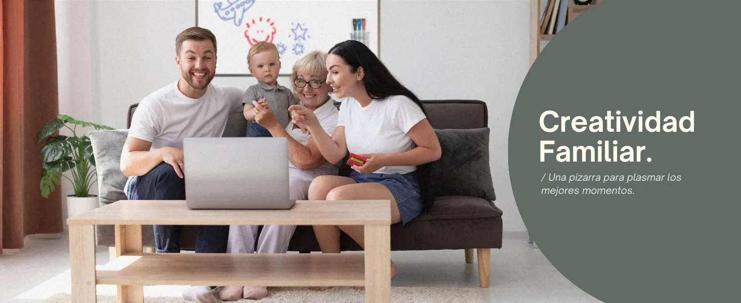 Pizarra blanca adhesiva magnética para pared: detalle de uso 5