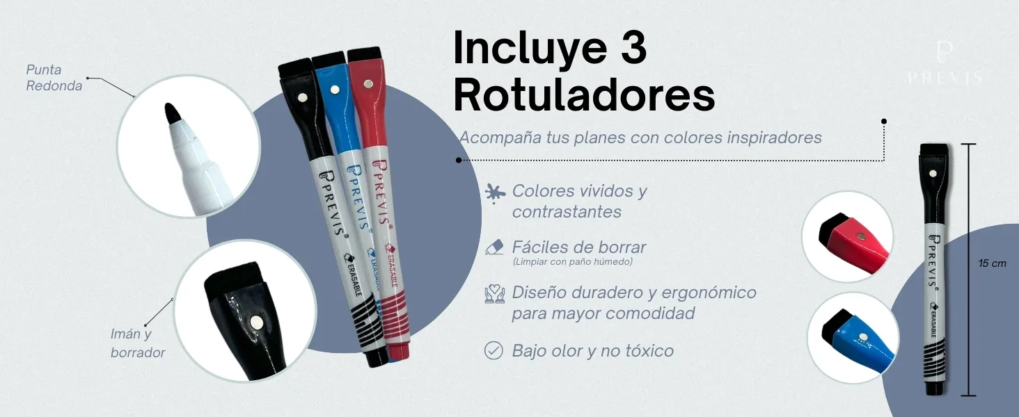 Calendario magnético para nevera mensual: detalle de uso 6