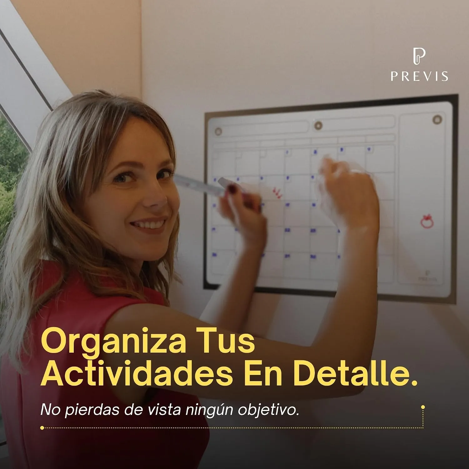 Pizarra calendario adhesiva para pared — A3 · 40×30 cm, imagen 3