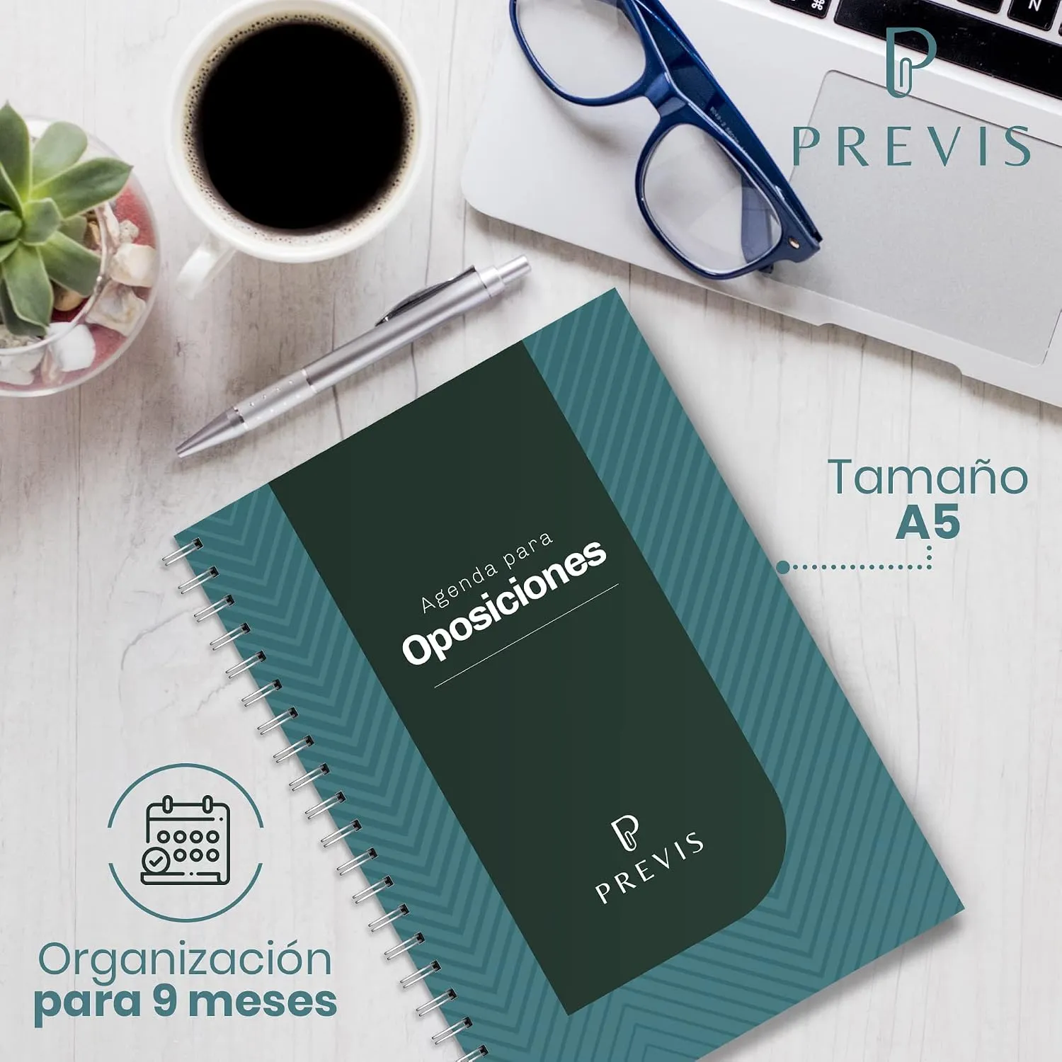 Agenda para opositores A5: planificador de estudio A5 — miniatura 4