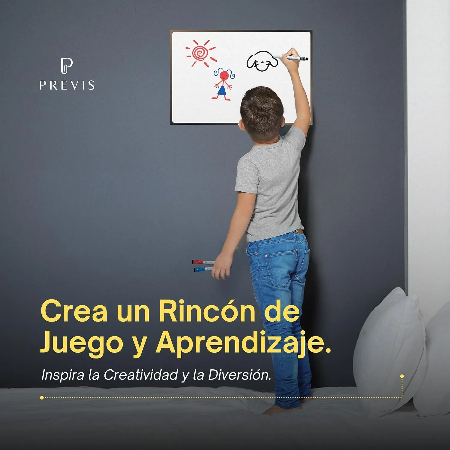 Pizarra blanca adhesiva magnética para pared A3 · 40×30 cm — miniatura 6