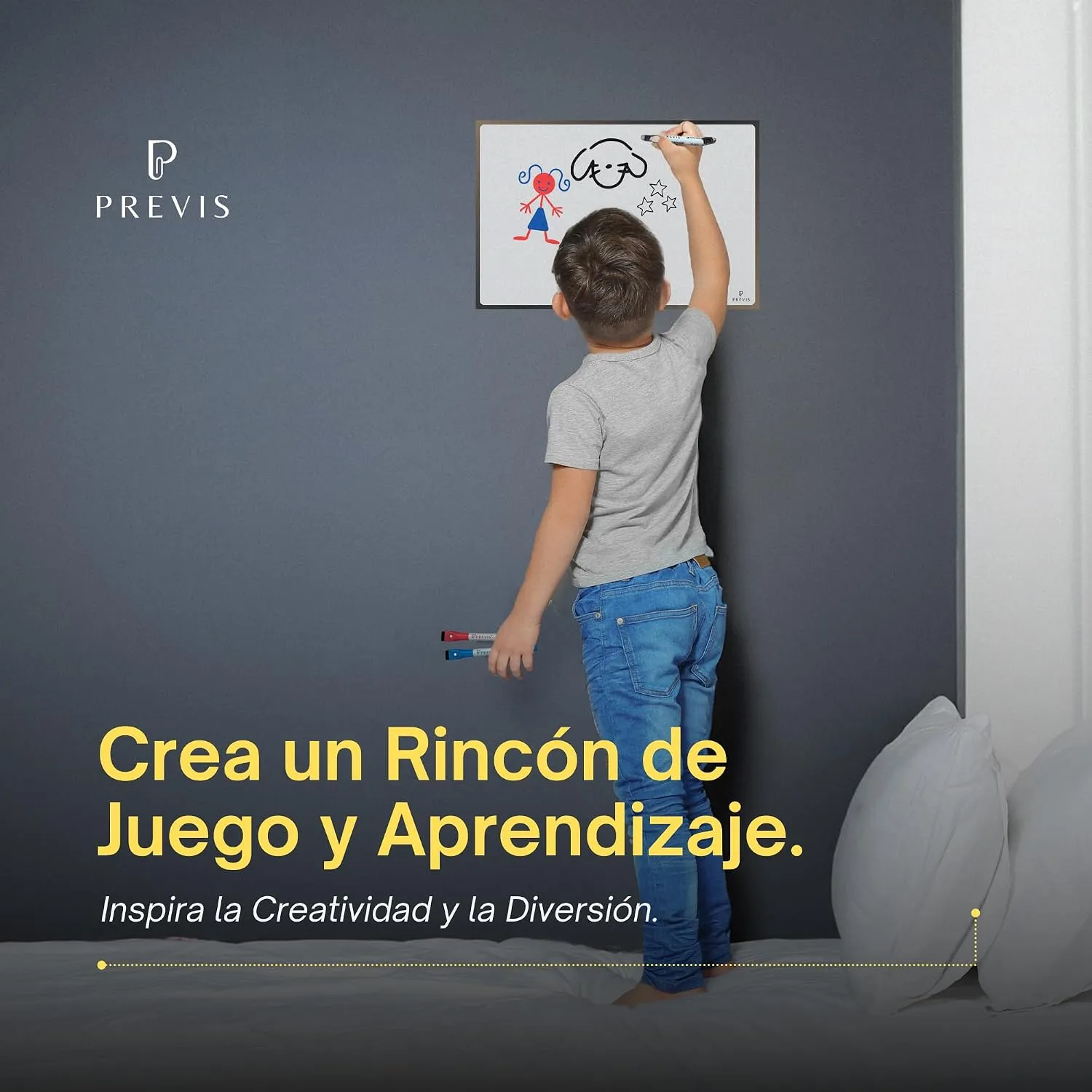 Pizarra blanca adhesiva magnética para pared A4 · 30×21 cm — miniatura 6