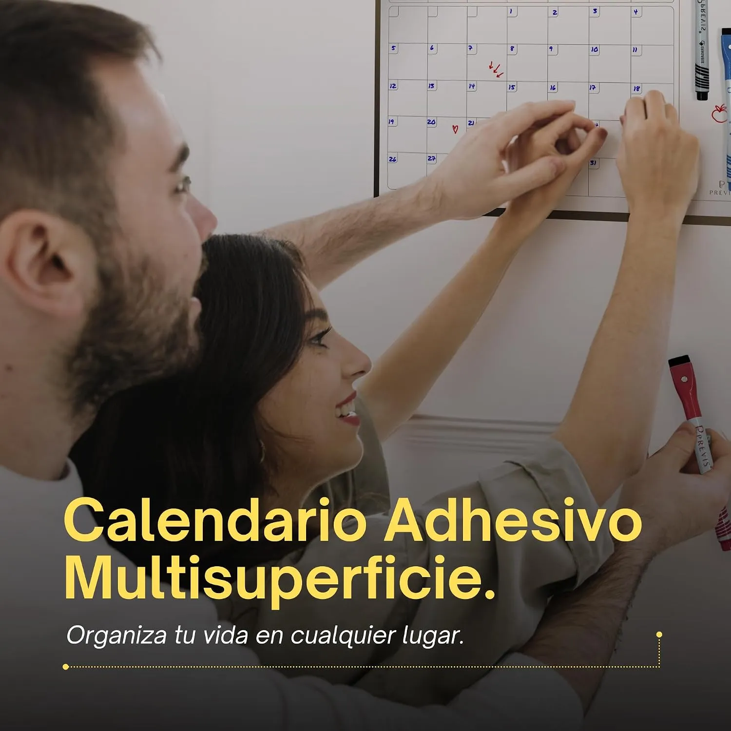 Pizarra calendario adhesiva para pared — A4 · 30×21 cm, imagen 2