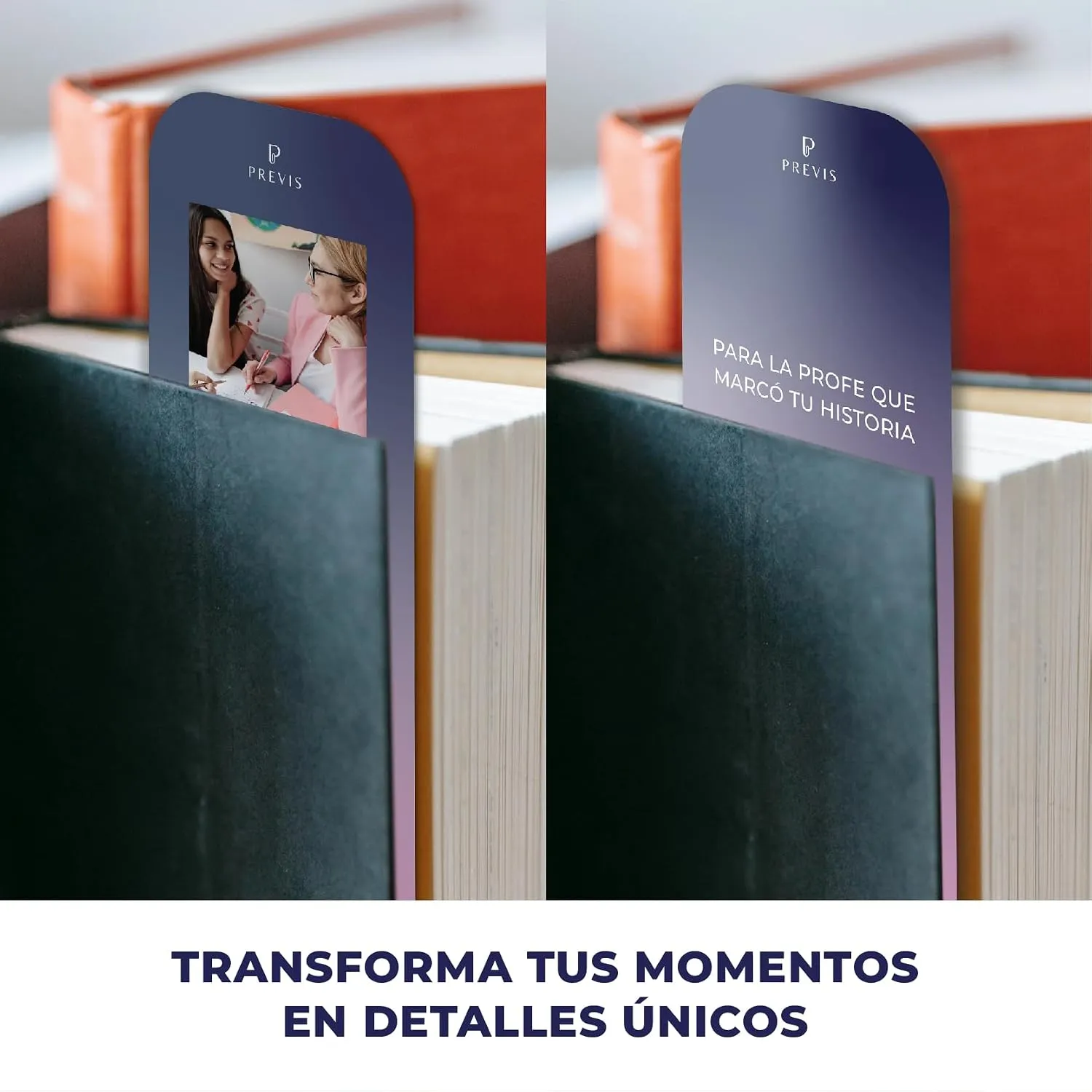 Marcapáginas magnético personalizado con fotos 11×5 cm — miniatura 6