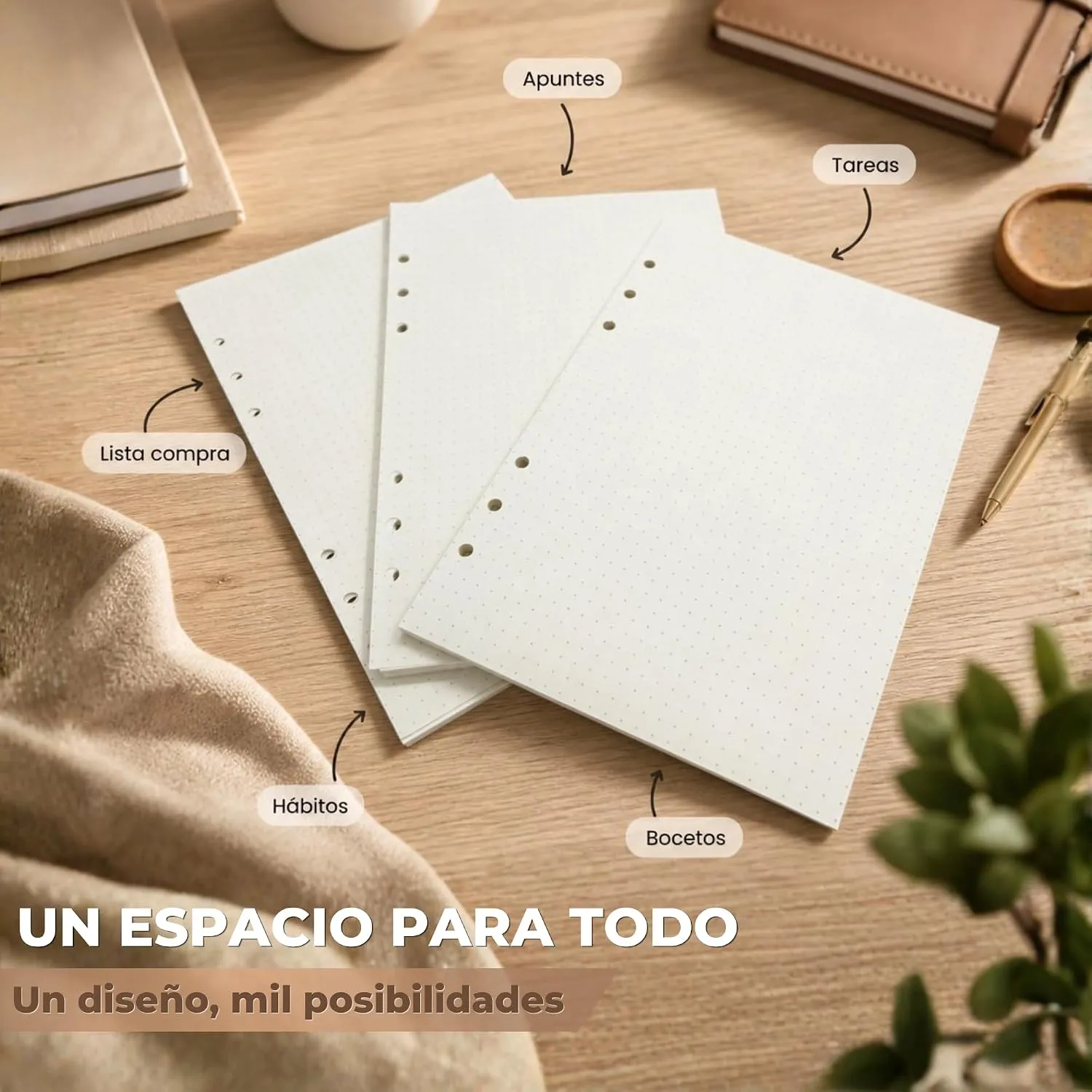 Recambios para agenda A5 de 6 anillas — Punteadas, imagen 6
