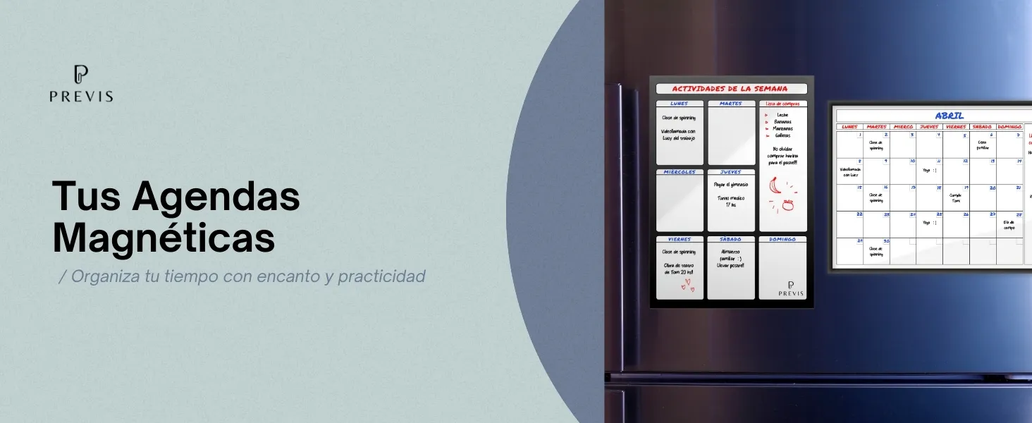 Combo calendario mensual + planificador semanal Vivaz: detalle de uso 1