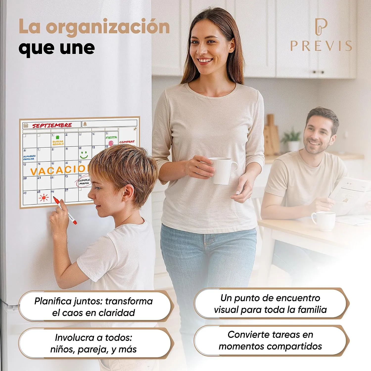 Calendario magnético para nevera mensual A4 · 21×30 cm — miniatura 6