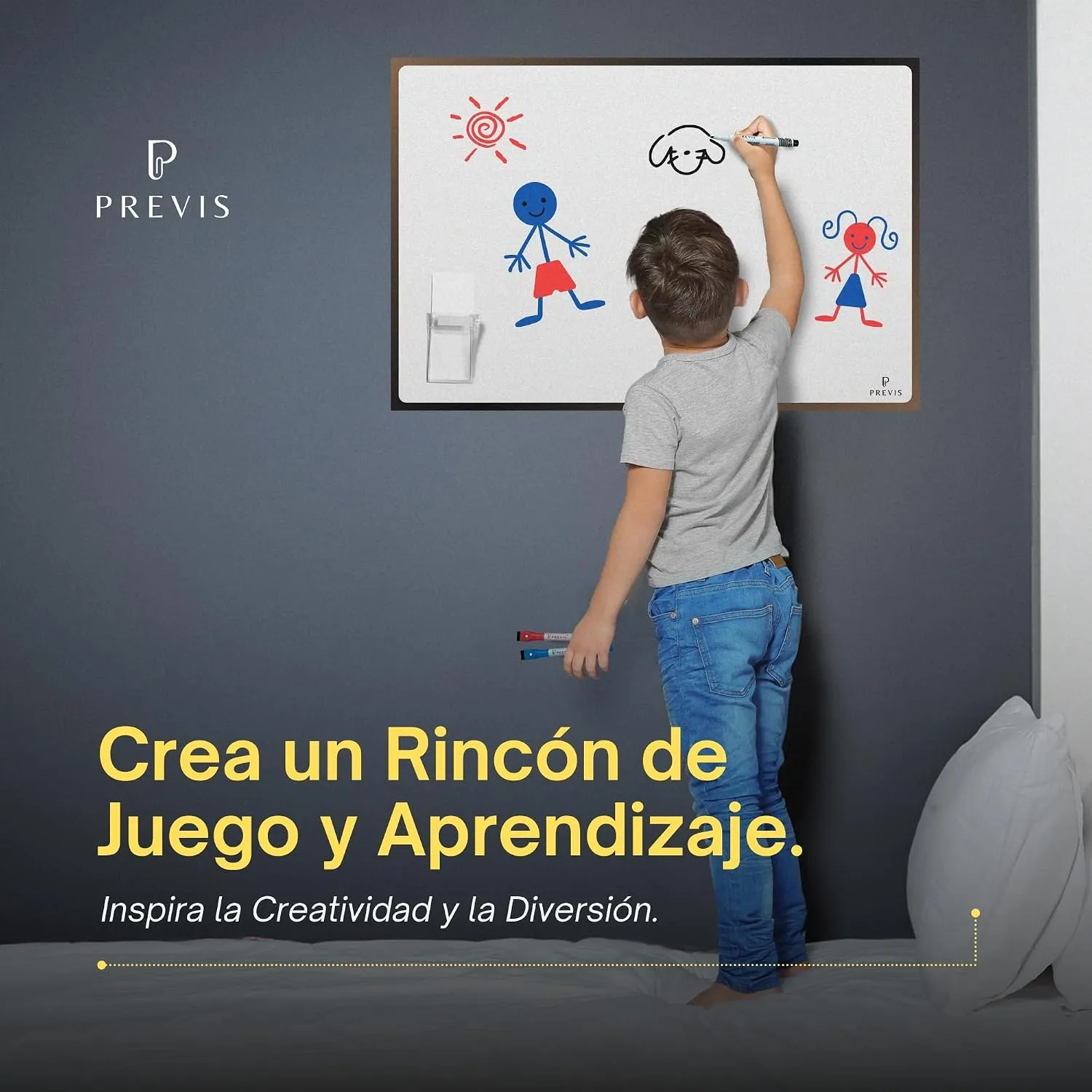 Pizarra blanca adhesiva magnética para pared A2 · 60×40 cm — miniatura 6