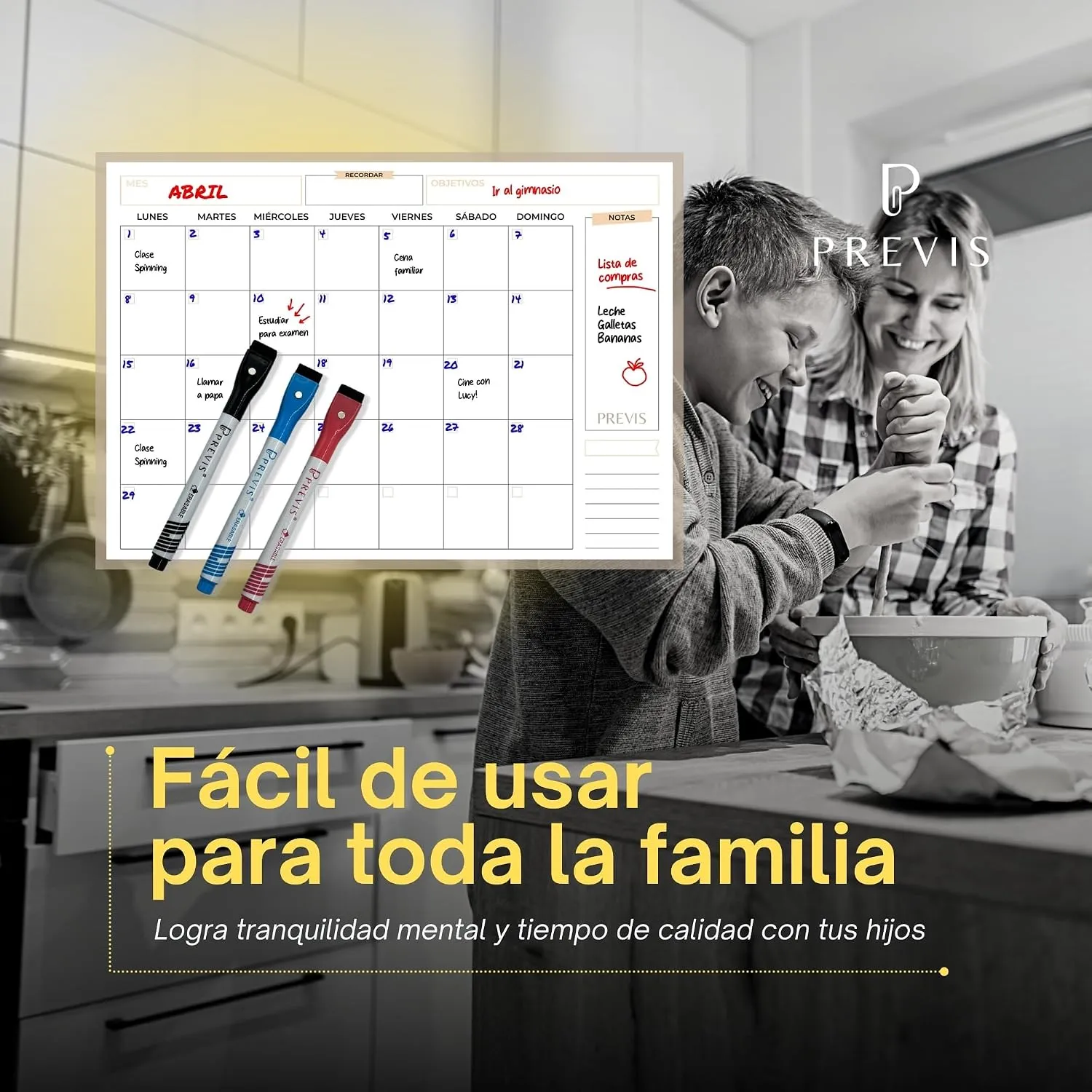 Calendario de nevera con imán mensual Soluna — A4 · 21×30 cm, imagen 6