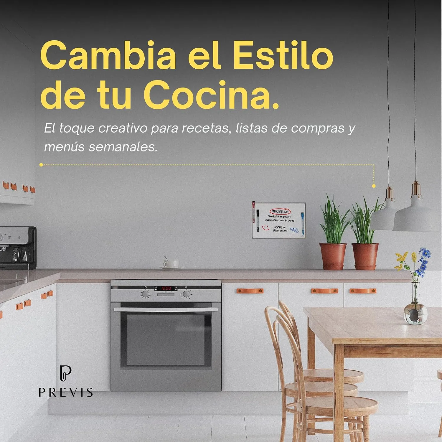 Pizarra blanca adhesiva magnética para pared A4 · 30×21 cm — miniatura 3