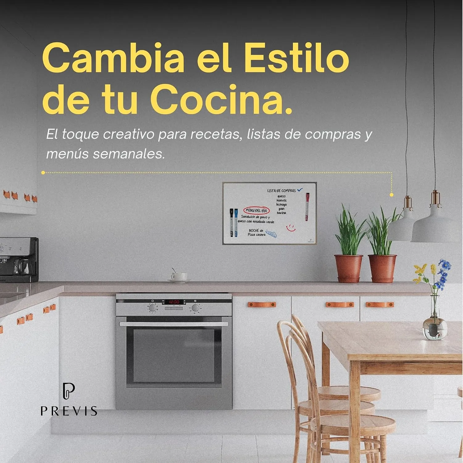 Pizarra blanca adhesiva magnética para pared A3 · 40×30 cm — miniatura 3