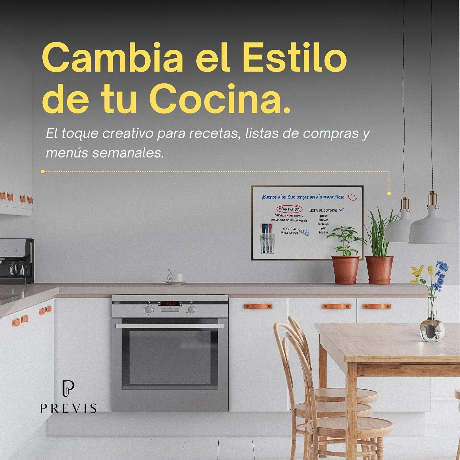 Pizarra blanca adhesiva magnética para pared A2 · 60×40 cm — miniatura 3
