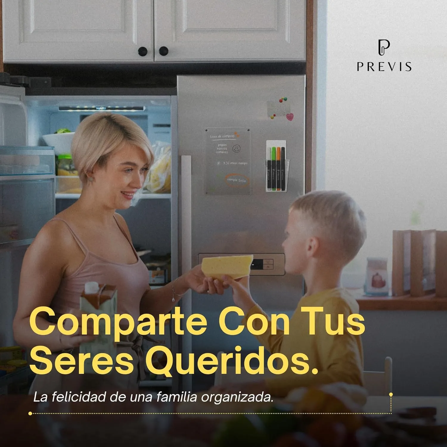 Pizarra transparente para nevera minimalista Flow — A5 · 14,8×21 cm, imagen 6