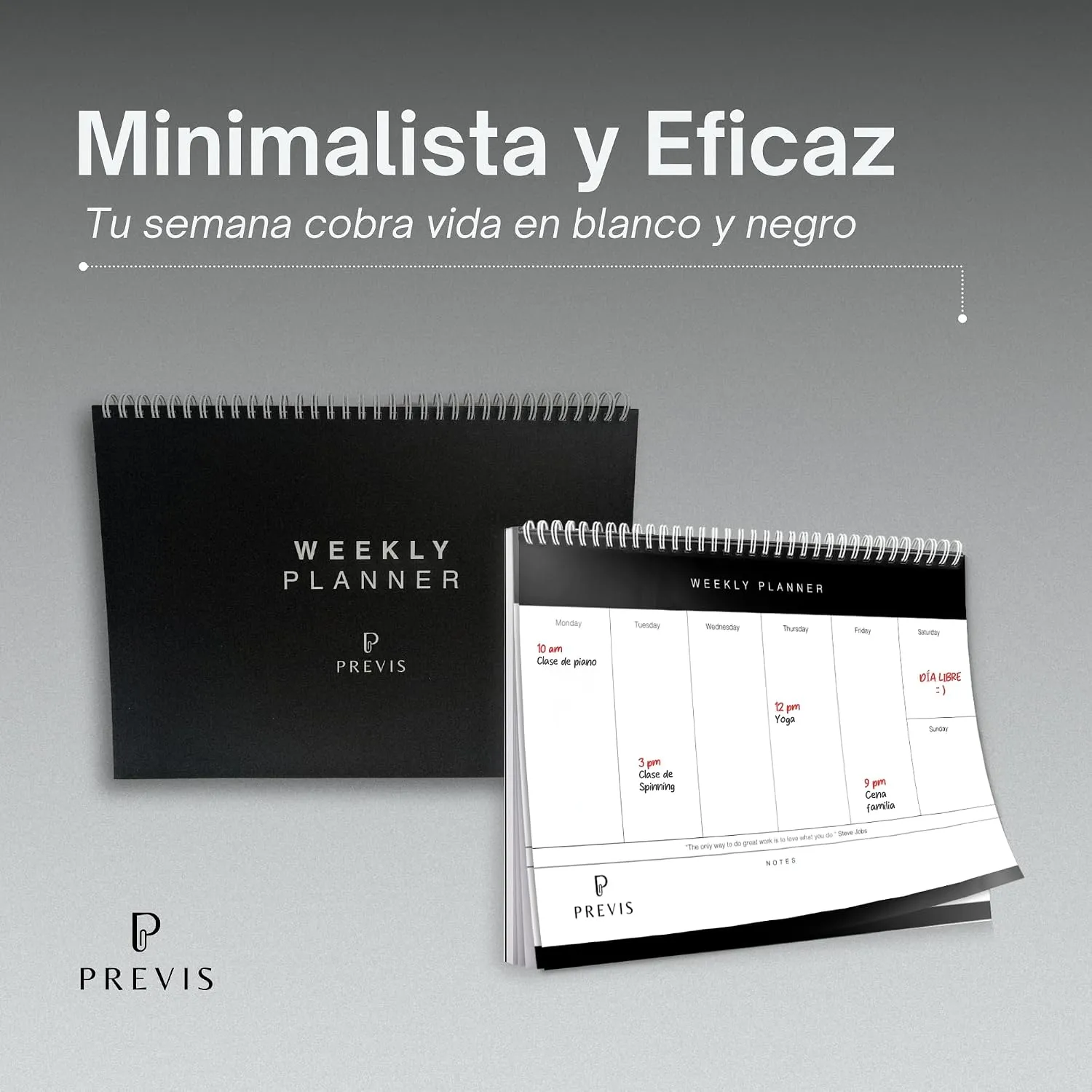 Planificador semanal A4 de sobremesa, 50 semanas A4 · 50 hojas — miniatura 3