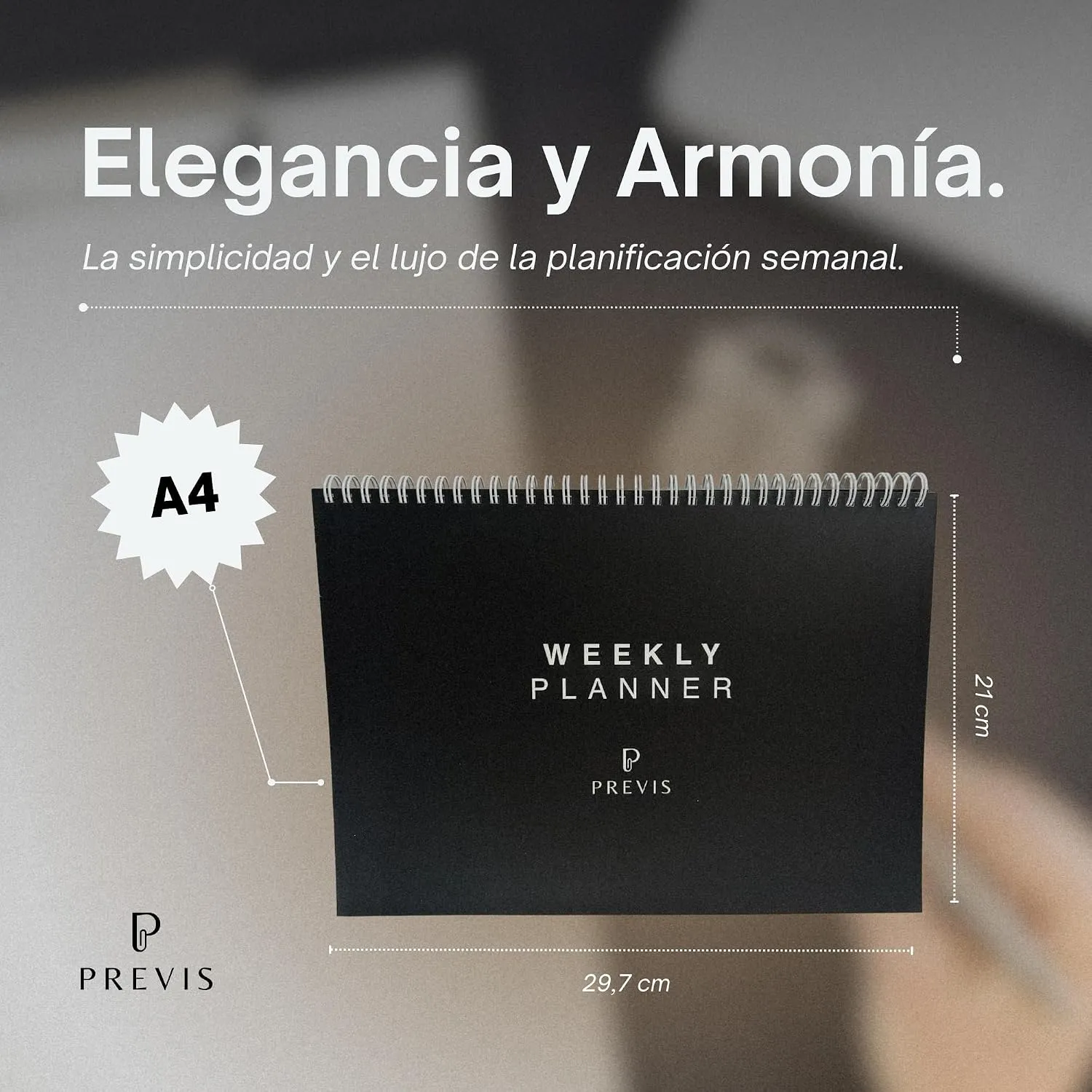 Planificador semanal A4 de sobremesa, 50 semanas A4 · 50 hojas — miniatura 5