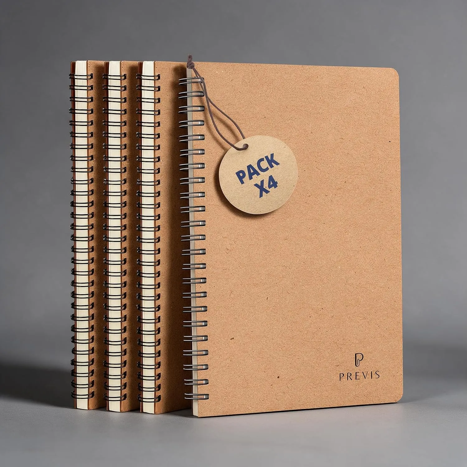 Libretas A5 de papel reciclado, pack de 4 — Pack 4 · Clásica