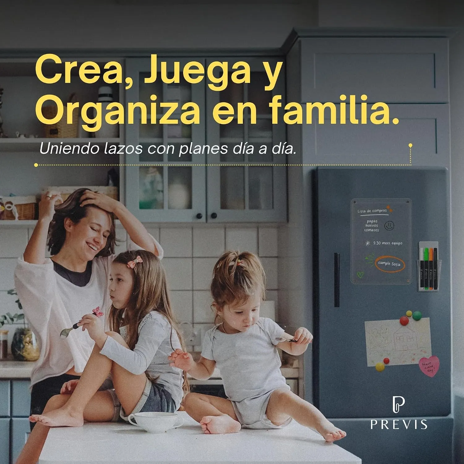 Pizarra transparente para nevera minimalista Flow — A4 · 21×29,7 cm, imagen 4