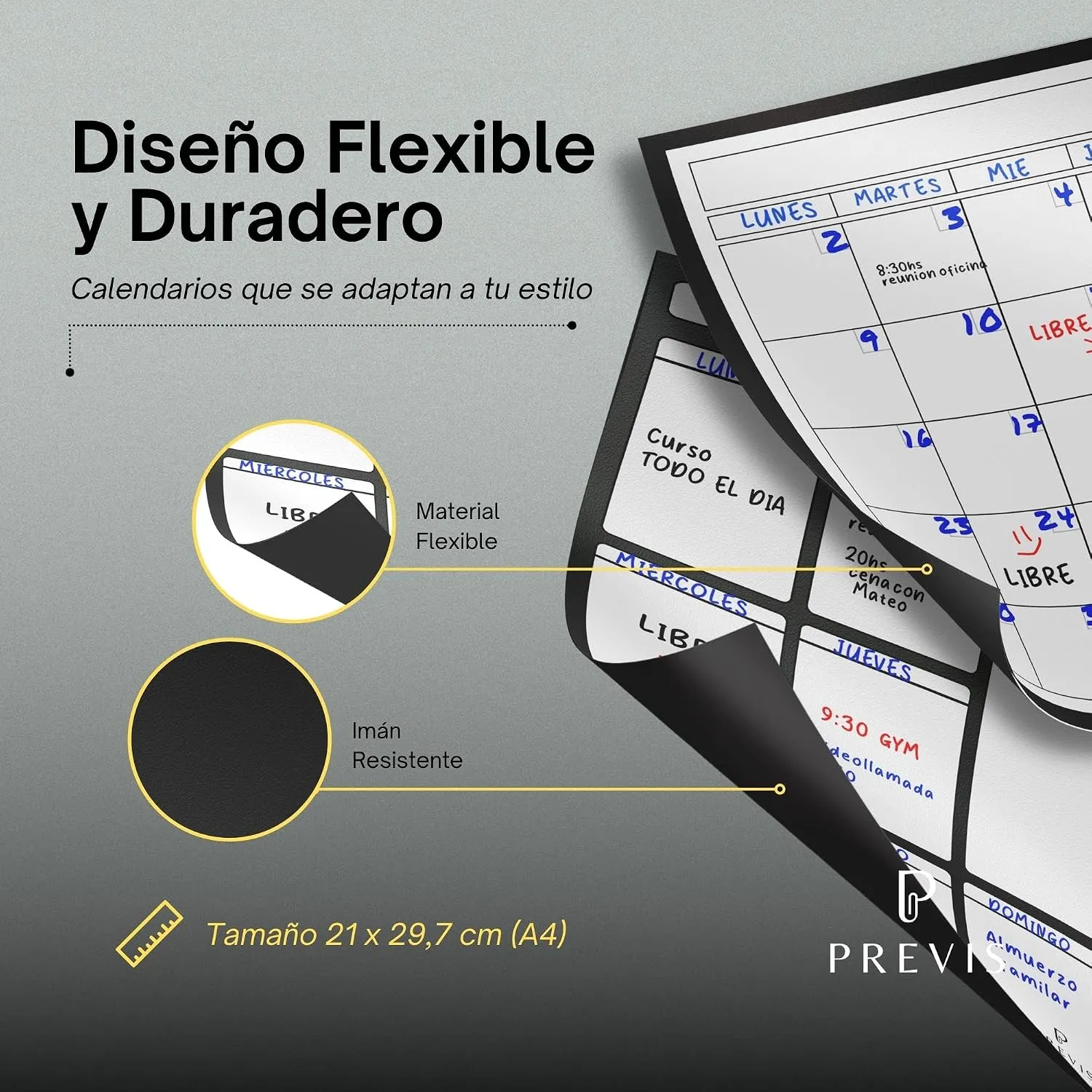 Combo calendario mensual + planificador semanal Vivaz — Combo A4, imagen 3