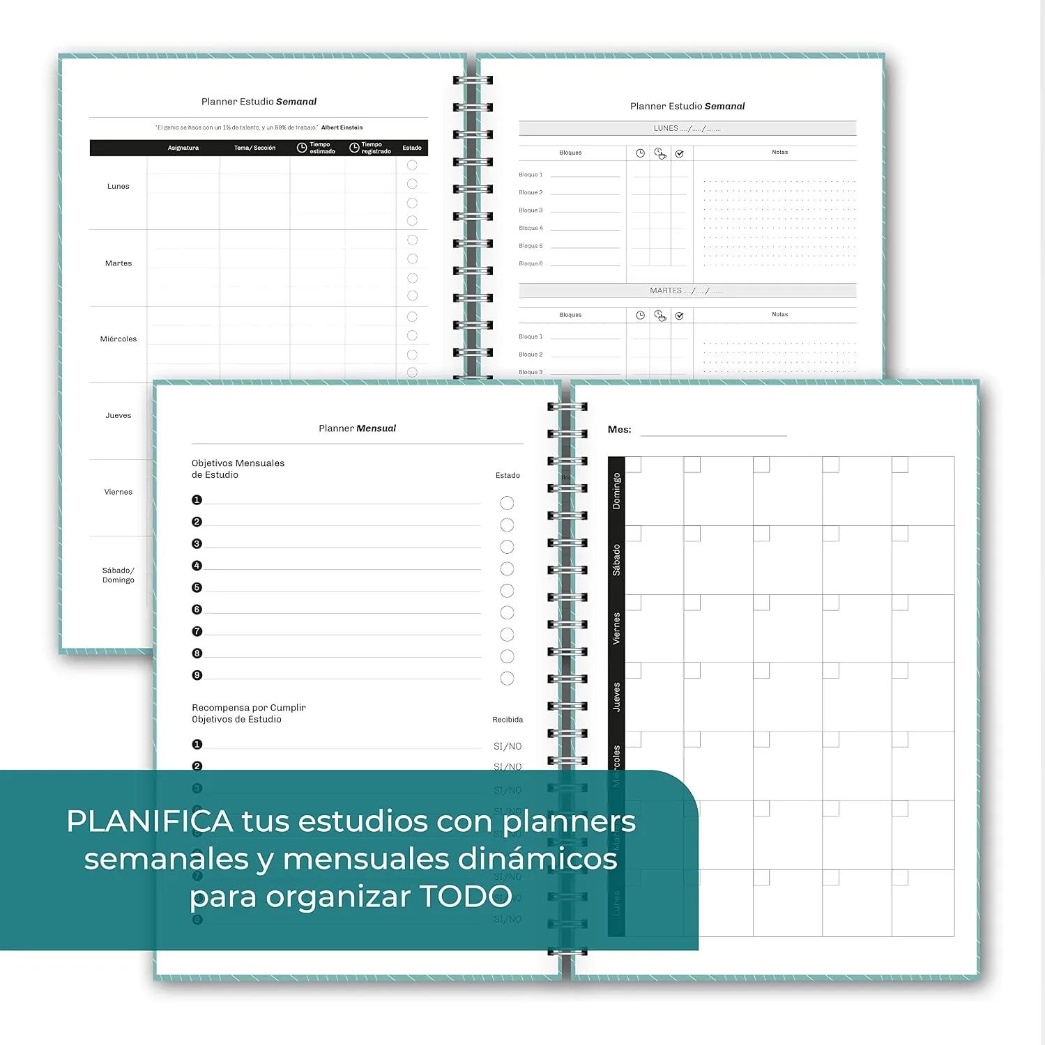 Agenda para opositores A5: planificador de estudio A5 — miniatura 5