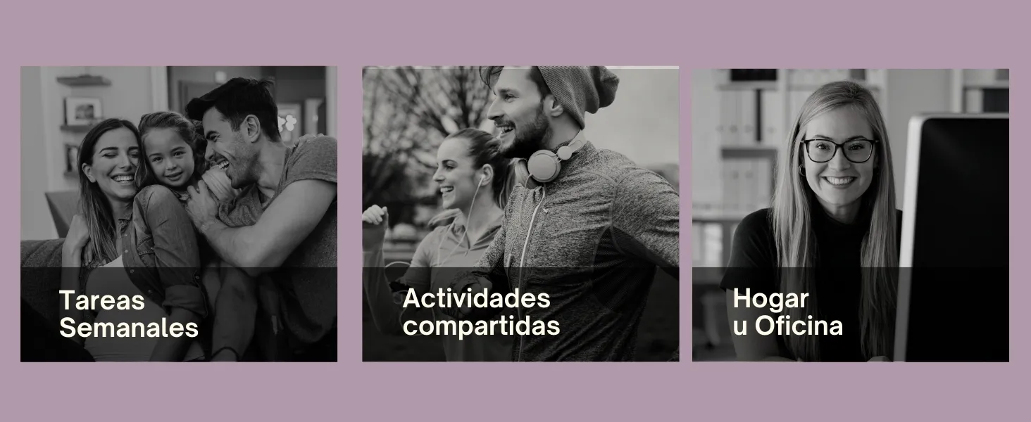 Pizarra transparente para nevera minimalista Flow: detalle de uso 2