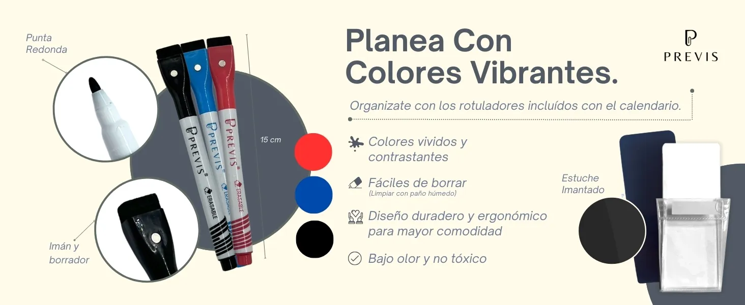 Pizarra calendario adhesiva para pared: detalle de uso 6