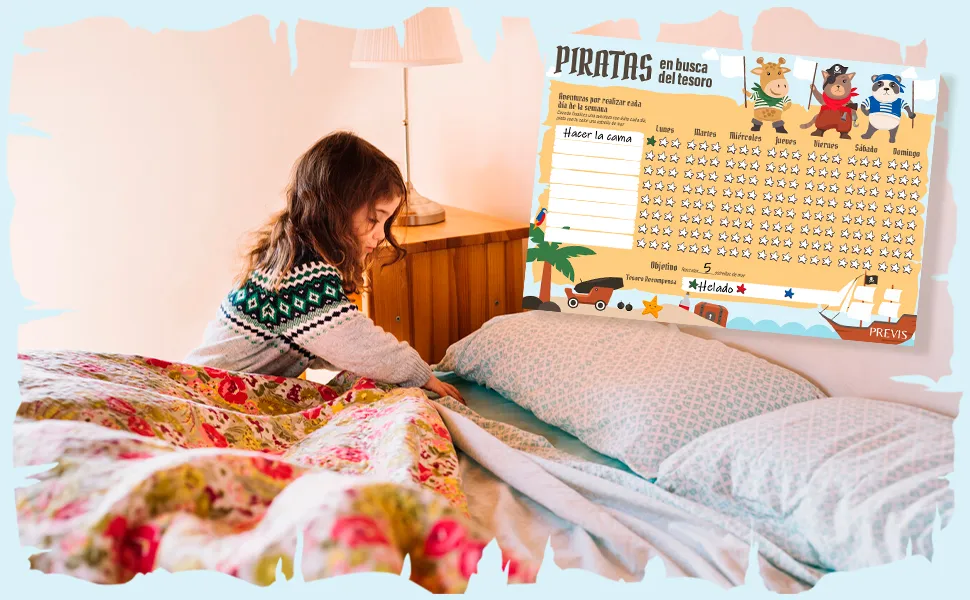 Tabla de recompensas magnética para niños: detalle de uso 3