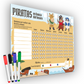 Tableau de récompense pour enfants en espagnol A4 21x30 cm - Tableau d'apprentissage magnétique - Encourage le bon comportement des enfants 