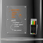 PREVIS Pizarra Magnetica Nevera Transparente A4 Con 4 Rotuladores Premium- Pizarra Nevera de Metacrilato Perfecta para Cocina, Tareas, Apuntes, Menu y Calendario