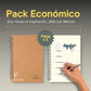 Pack de x2 Libretas A5 Hojas Blancas 100% Papel Reciclado - Pack de 2 Cuaderno de Notas con Anillas Pequeño A5-160 Páginas con 80g - Ideal para Tareas, Trabajo y Soltar y Desestresar la Mente.