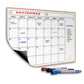 Calendario magnetico da frigorifero A4 con pennarelli premium - Agenda mensile magnetica per organizzare mese, famiglia, appuntamenti ed eventi 