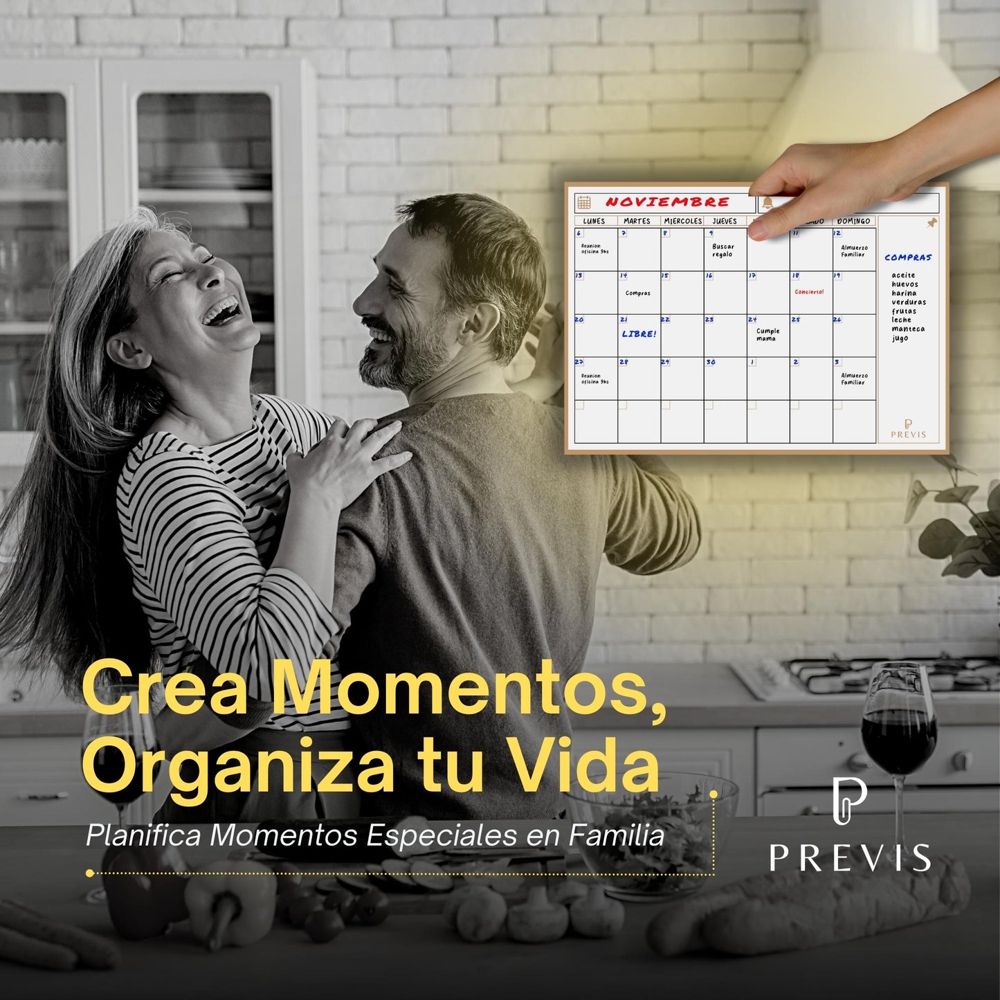 Calendario Magnetico Nevera A4 con Rotuladores Premium - Planificador Mensual Magentico para Organizar Mes, Familia, Citas y Eventos