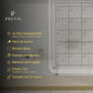 Calendario Magnetico Frigo in Acrilico Trasparente con 4 Pennarelli A4 (21X29,7 cm) - Nero per Frigoriferi Bianchi 