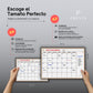 Calendario Magnetico Nevera A3 con Rotuladores Premium - Planificador Mensual Magentico para Organizar Mes, Familia, Citas y Eventos